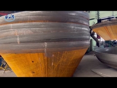 SA516 Gr70 Kepala Tangki Kerucut Baja Dual Phase 25mm Tutup Pipe Stainless Steel Dish