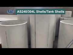 SS304 Silinder Baja Bergelombang Lembar Bergelombang Baja Tidak Berlemak Untuk Industri Kimia