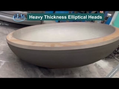 10000mm Hot Formed Ellipsoidal Dish End Hemispherical Tank Heads Untuk Tangki Bahan Bakar ASME