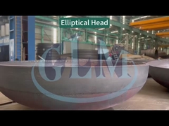 Kepala Dish Elliptical Boiler yang Disesuaikan Bahan Baja Karbon Rasio Pengurangan Sekitar 10%