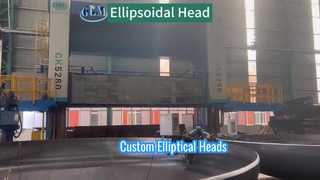 Kepala elips baja karbon besar yang dibuat khusus, dengan penggilingan dan kemiringan.