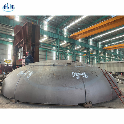7000mm Diameter ASME Stamping Segmented Tank Heads untuk Kapal atau Tangki