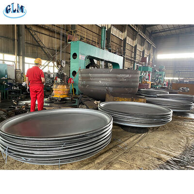 ASME Designstandard Flat Dished Head dengan 50mm tebal Teknologi Hot Forming untuk Kapal Tekanan