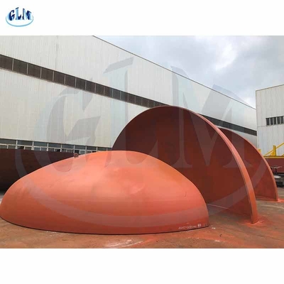 PED 300MM 1.5M Semi-eliptik Kepala Kap Tekanan Pengisi Piring Ends Dome End Cap