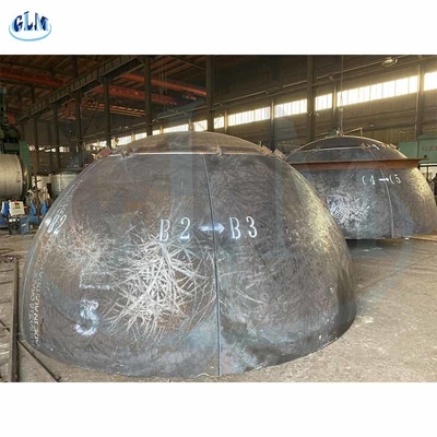 201 Baja tahan karat 89mm 1000mm Torispherical Dished End Hemispherical Heads Untuk Bolier