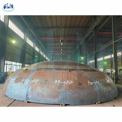 Q235B SS304 800mm Hemispherical Tank Heads Membentuk Hemisphere Baja