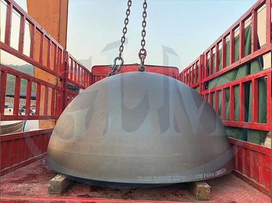 2mm Nickel Alloy Hemispherical Tank Heads Ellipsoidal Dish End Welding Cover Oem