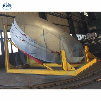 30MM ASME Q345A Kepala Bola 2MM Stainless Steel Dished Tank Untuk Reaksi Ketel