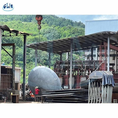 2700mm Dia Stainless Steel Hemispherical Polished Dished Kepala Untuk Kapal Tekanan