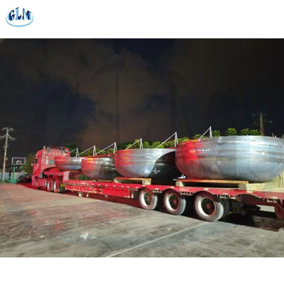 2490mm Diameter SA516 Gr 70 Profil Kepala elips 2: 1 Ketebalan 32mm