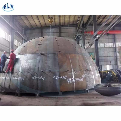 Spesifikasi yang lebih besar Segmented Hemispherical Tank Head 32mm Ketebalan