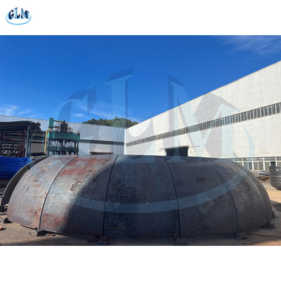 Kepala Tangki Kerucut Baja Karbon Diameter 9500mm Untuk Tangki Reaktor