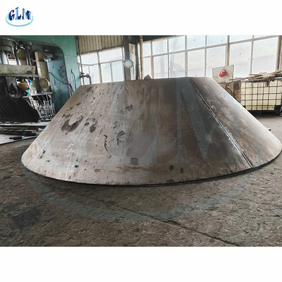 5800mm Diameter Toriconical Cone Tempered Dish Head Untuk Pressure Vessel