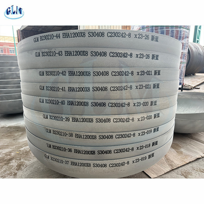 S30408 Stainless Steel Eliptical Tank Heads 1200mm Diameter 18mm Ketebalan