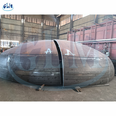 Bagian bawah piring elips 2: 1 Diameter besar Kepala elips untuk boiler dan wadah tekanan