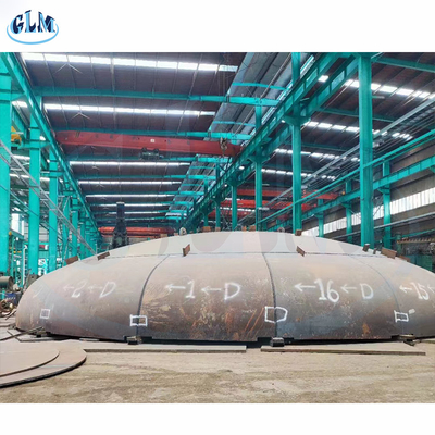 Dia 11000mm 65mm Ketebalan Baja Karbon Kepala Torisfera, Mahkota, Kepala Petal