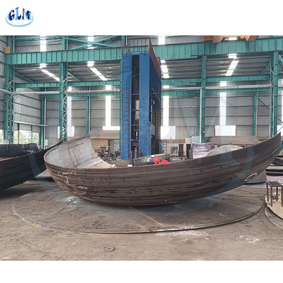 40mm Ketebalan Baja Karbon Kepala piring elips 2: 1 Kepala elips Dengan Diameter 8000mm