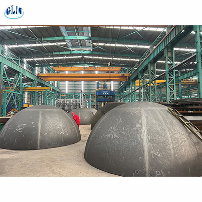 Kepala tangki baja karbon Segmented, Kepala piring Hemispherical
