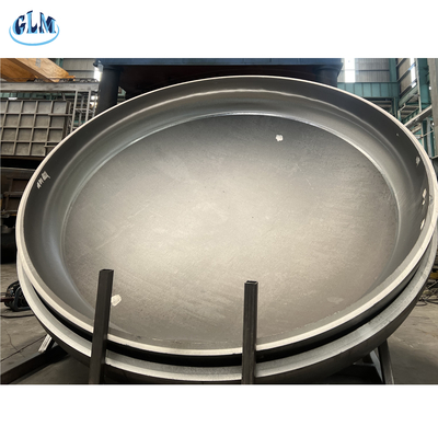 Kepala Dish Elliptical Boiler yang Disesuaikan Bahan Baja Karbon Rasio Pengurangan Sekitar 10%