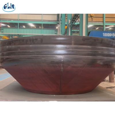 Kepala tangki kerucut baja karbon dipoles untuk tangki reaktor dan tidak terbatas ketebalan