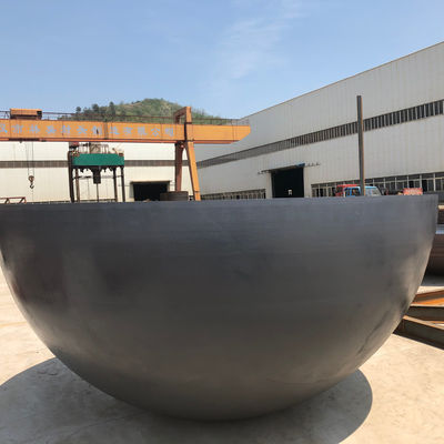 Kepala tangki permukaan hemisferik yang dipoles untuk suhu tinggi dan aplikasi penyimpanan kimia