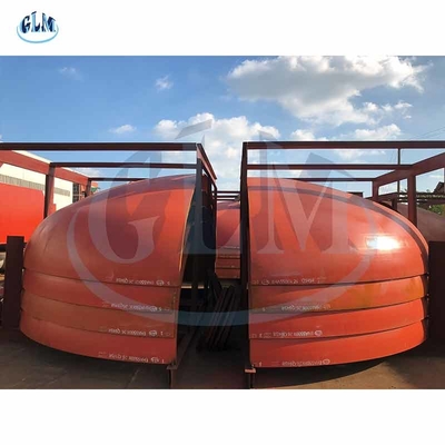 4000mm Diameter 30mm Ketebalan Baja Karbon Semi Elips Kepala 2 Untuk 1