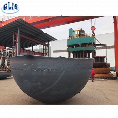 Ellipsoidal ANSI 300mm Carbon Steel Pipe Caps Welded Pressure Vessel Dished Ends