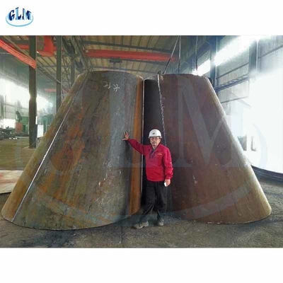 PED 300mm 89MM Silinder Konik Tangki Kepala Radius Mahkota Dari Elipsoidal Metal Piring