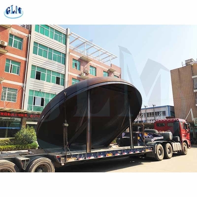 16Mn 3600mm ASME Tangki Elliptical Dished Head Ends As516 Gr 70 Untuk Boiler