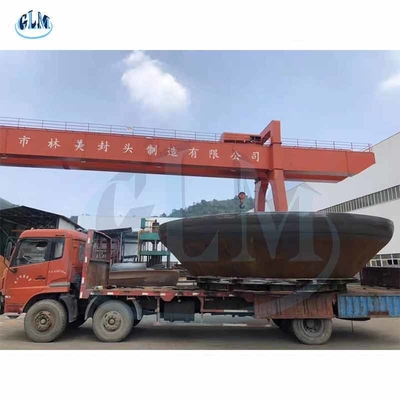 ANSI ASTM Flanged Conical Tank Heads Terbalik Jarak Mahkota Untuk Kepala Torispherical