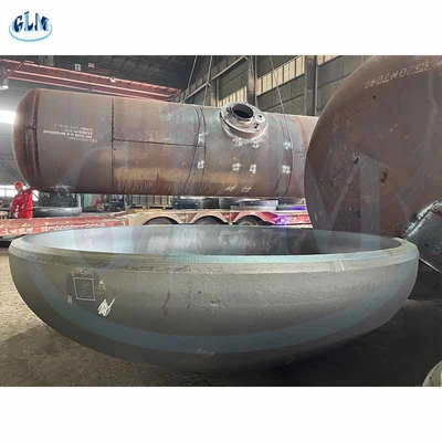 SS304L DIN Vessel Ellipsoidal Dished End Q235 End Cap Untuk Tangki Penyimpanan