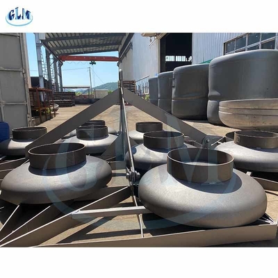 Kepala Boiler 800mm 316L 304L Kapal Tekanan Hemisferik Jenis Ujung Piring