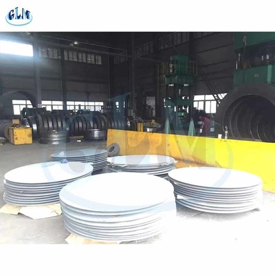 Kapal Tekanan 89mm Kepala Plat Dished Untuk Bottom Elips 316L Baja tahan karat