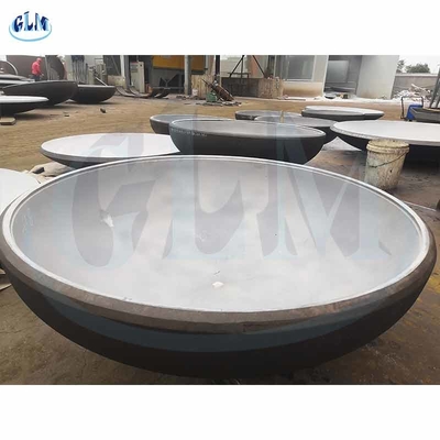 ASME 150mm Baja Karbon Dished Kepala Tangki Elips Baja tahan karat 316L