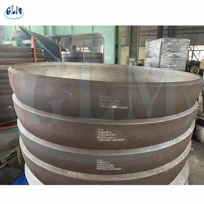 Q235 89mm 100mm Torispherical Carbon Steel Semi-Eliptik Kepala Untuk Fittings Pipe