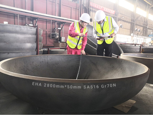 5mm 5000mm Hemispherical Elliptical Dish Head End Ss316L Bentuk elips