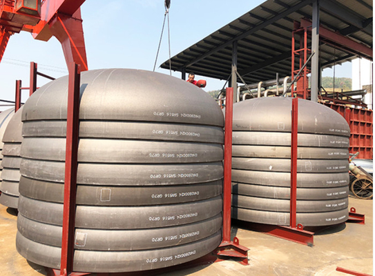 3600mm As516 Gr 70 Ellipsoidal Dish End Asme Dimensi Kepala Ellipsoidal Untuk Tangki Gas Minyak