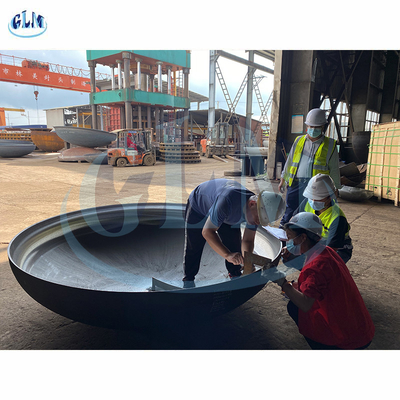 Tunggal piring berukuran elipsoid dari baja karbon
