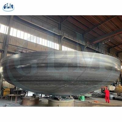 3000mm Diameter 6mm Think Head End Caps Tank Head Untuk Pressure Vessel