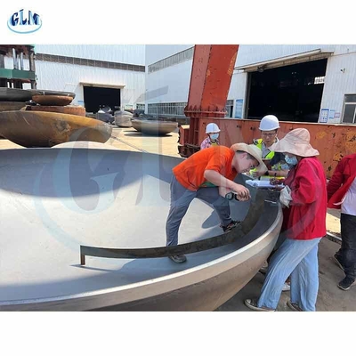 Baja dilas Flat Bottom Head Pipe Cap 1220mm Diameter 20mm Ketebalan ISO 9001