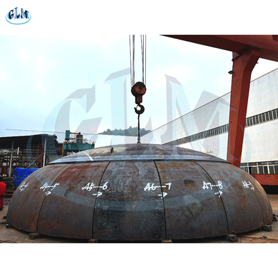 Baja Karbon 2: 1 Kepala Piring Elipsoid Ujung Piring Diameter 11000mm Ketebalan 58mm