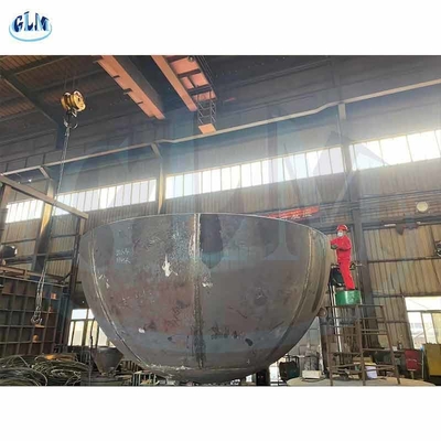 6400mm Diameter SA516 GR70 Kepala Hemisferik 20mm tebal