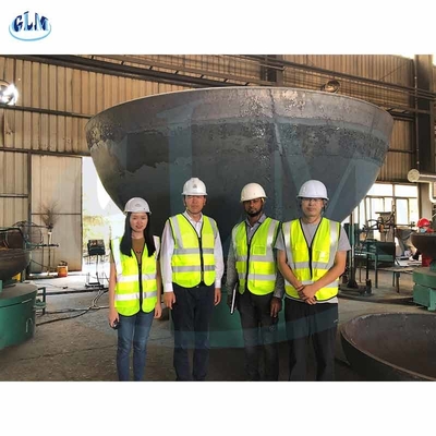 SA516 Gr60 2:1 Kepala Elips Ujung Piring 1800mm Diameter 15mm Ketebalan