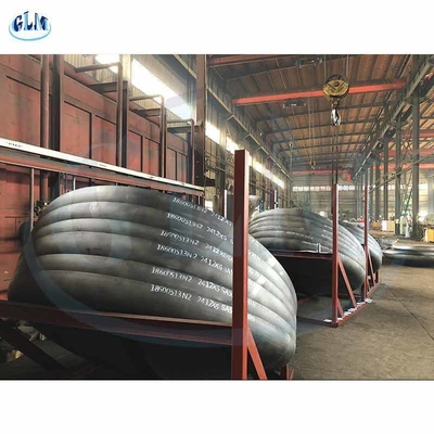 Flanged Hanya Tangki Kepala 2412mm Diameter 6mm Ketebalan