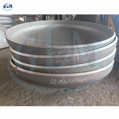 Kepala tangki elips baja karbon 1268mm Diameter 16mm Ketebalan