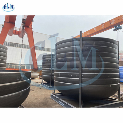 Baja Karbon Semi Elips Tank Kepala 5000mm Diameter 18mm Ketebalan