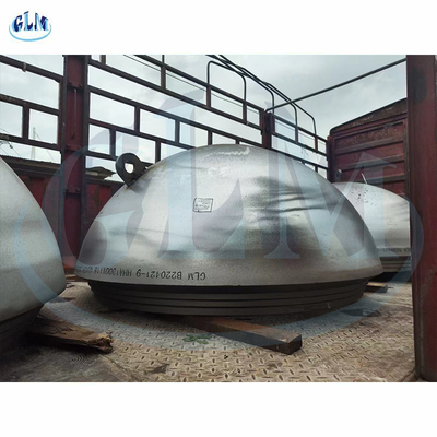 Baja tahan karat Kepala Hemisferik 1300mm Diameter 118mm Ketebalan