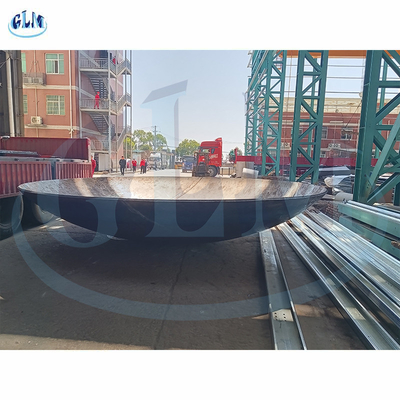 Diameter 6000mm Plat bawah baja karbon, kepala disaring untuk tangki