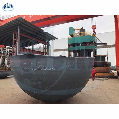 Diameter 4300mm Hemisfer logam besar yang dilas untuk kapal tekanan