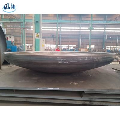 Kepala Dished Torispherical Diameter 4200mm dengan Tekanan yang Dapat Disesuaikan dan Sambungan Las
